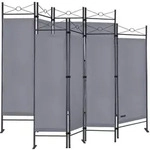 Paravent Lucca 2er-Set Anthrazit 180x163cm