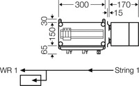 Hensel 20001137, Hensel PV-GAK mit &Uuml;SE 1xPV-String auf 1xWR Mi PV 1111 - 20001137