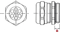 Plica 905351326, Plica Kabelverschraubung lichtgrau 905351326