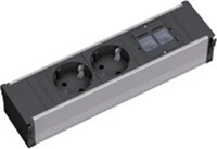 Bachmann 333.1008, Bachmann Steckdosenleiste 2f. CONI2xSchutzk.2xCAT5 333.1008
