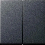 GIRA 26628, Gira Wippe Serienschalter IP44 System 55 anthrazit 026628