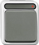 Merten MEG3154-8029, Merten Taster Schlie&szlig;er 1-polig, lichtgrau MEG3154-8029