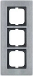 Busch-Jaeger 2CKA001754A4256, Busch-Jaeger Rahmen 3-fach edelstahl 1723-860 -