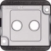 Merten 294660, Merten Zentralplatte mat/si f&uuml;r Antennendose 294660 - 294660