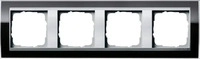 GIRA 214736, Gira Abdeckrahmen 4fach klar schwarz 0214736 - 0214736