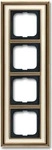 Busch-Jaeger 2CKA001754A4656, Busch-Jaeger Rahmen 4-fach ms/antik elfenbeinws
