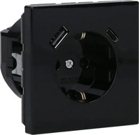 Jung LS1520-15CASW, Jung SCHUKO Steckdose mit USB Typ AC LS1520-15CASW