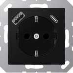 Jung A1520-15CASWM, Jung SCHUKO Steckdose mit USB Typ AC A 1520-15 CA SWM