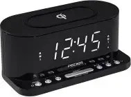 PEDEA FM Radiowecker mit induktiver QI-Ladefunktio n und dimmbarem Display,...