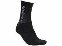 Woolpower Socks 400 Classic Logo - Merino-Socken schwarz 36/39