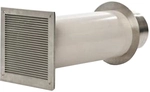 KaminStore24 Verbrennungsluftsystem mit Einzelklappe (VLS) Zuluft-Set f&uuml;r Kamin