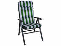 Angerer Freizeitmöbel Stuhlauflage für Hochlehner grün-weiß 2103.036