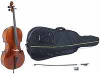Gewa GS402.051.211.1, Cello Set 4/4 Gewa Allegro ungeflammt mit Bogen und Tasche