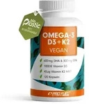ProFuel Omega-3 D3 + K2 | 600 mg DHA | 300 mg EPA | 1000 IE Vitamin D3 | mit...