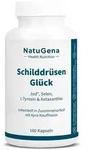 NatuGena Schilddr&uuml;senGl&uuml;ck | 180 Kapseln | Jod-Komplex mit Selen, L-Tyrosin &