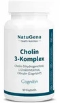 NatuGena Cholin-3-Komplex | 90 Kapseln | Cholin-Dihydrogencitrat,...