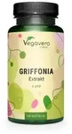 Vegavero Griffonia Extrakt | 90 Kapseln | 200 mg 5-HTP | hochdosiert | vegan