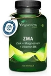 Vegavero ZMA | 120 Kapseln | Magnesium + Zink + Vitamin B6 | vegan