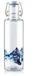 soulbottles Alpenblick Glas Trinkflasche | 600 ml | auslaufsicher | plastikfrei