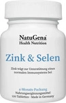 NatuGena Zink & Selen | 120 Tabletten | Zinkpicolinat & Natriumselenit | vegan,