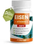 ProFuel Eisen + Vitamin C Forte | 180 Tabletten | Eisenbisglycinat | mit...
