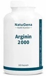 NatuGena Arginin 2000 | 180 Kapseln | hochdosiertes Arginin & Citrullin | vegan