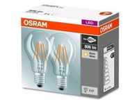 Osram Base Classic A60 LED Filament 6W/827 warmweiß 806lm klar E27 2er Pack