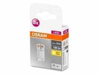 Osram Base Pin LED 0.9W/827 warmweiß 100lm G4 3er Pack