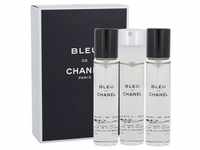 Chanel Bleu de Chanel 3x20 ml Eau de Toilette Nachfüllung für Manner 23896