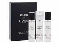 Chanel Bleu de Chanel 3x 20 ml 60 ml Eau de Parfum Nachfüllung für Manner 73256