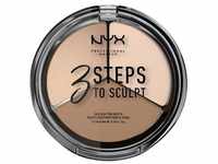 NYX Professional Makeup 3 Steps To Sculpt Highlighter- und Contouring-Palette 15 g