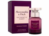 Abercrombie & Fitch Authentic Night 30 ml Eau de Parfum für Frauen 153826