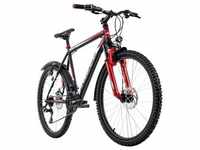 Ks Cycling Mountainbike Atb Hardtail 26" Xtinct Schwarz-Rot (Größe: 42 Cm)