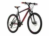 Ks Cycling Mountainbike Hardtail 26 Zoll Sharp Schwarz-Rot Schwarz-Rot (Größe: 46