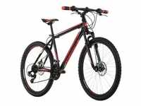Ks Cycling Mountainbike Hardtail 26 Zoll Sharp Schwarz-Rot Schwarz-Rot (Größe: 51