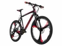 Ks Cycling Mountainbike Hardtail 26 Zoll Sharp Schwarz-Rot (Grösse: 51 Cm)