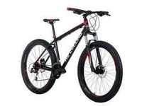 Ks Cycling Mountainbike Hardtail 27,5" Xceed Schwarz-Rot (Größe: 46 Cm)