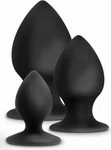 Anal Adventures Platinum Anal Stout Plug Kit schwarz