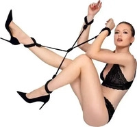 Bad Kitty Cuff Set Rope Hogtie schwarz Gr. L/XL
