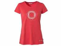 Vaude - Women's Skomer Print T-Shirt II - Funktionsshirt Gr 34 rot 426260240340