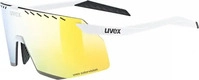 Uvex S5330528882, Uvex - Pace Stage CV Mirror Cat. 3 - Fahrradbrille wei&szlig;/gelb
