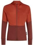 Icebreaker - Merino 200 Realfleece Descender L/S Zip - Merinojacke Gr L rot