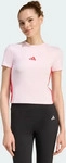 adidas KA4965, adidas - Women's 3-Stripes SJ Baby Tee - T-Shirt Gr M rosa