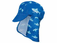 Playshoes - Kid's UV-Schutz Mütze Hai - Cap Gr 49 cm blau