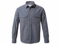 Craghoppers - Kiwi L/S Shirt - Hemd Gr XL grau/blau CMS700 3UV80