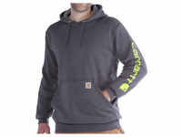 Carhartt - Sleeve Logo Hooded Sweatshirt - Hoodie Gr S schwarz K288-BLKSREG