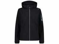 CMP - Women's Softshell Jacket Zip Hood - Softshelljacke Gr 46 schwarz 39A5006U90146