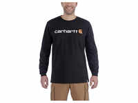 Carhartt - Core Logo L/S - Longsleeve Gr XXL schwarz 104107-BLK2XLREG