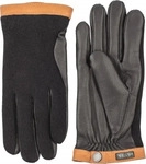 Hestra 204501001006, Hestra - Deerskin Wool Tricot - Handschuhe Gr 6 grau/schwarz