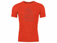 Ortovox - 150 Cool Mountain Protector T-Shirt - Merinoshirt Gr M cengia rossa